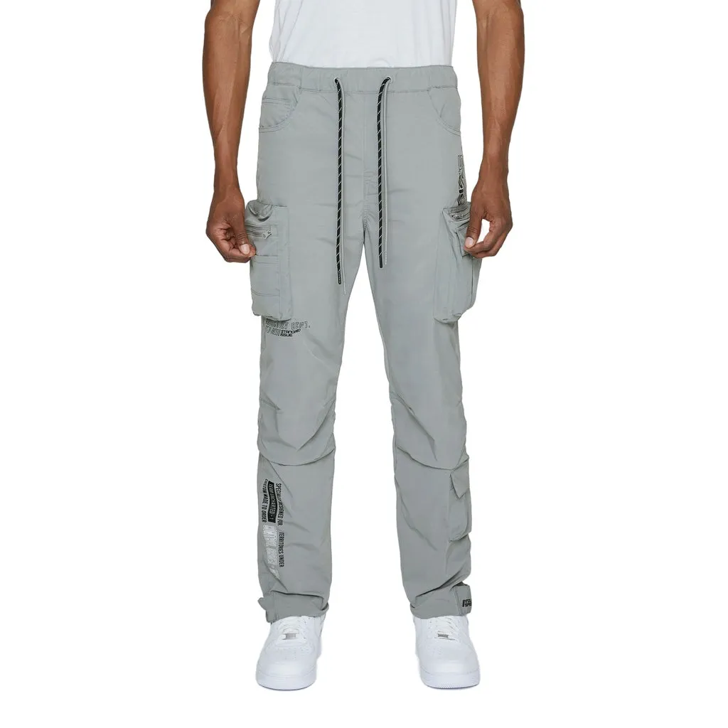 Utility Windbreaker Pants - Light Grey