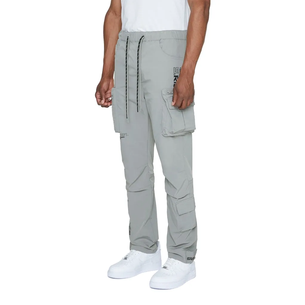 Utility Windbreaker Pants - Light Grey