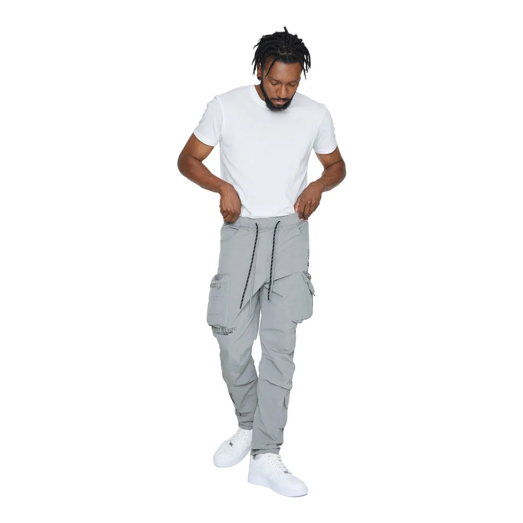 Utility Windbreaker Pants - Light Grey