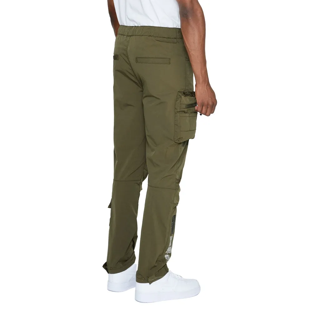 Utility Windbreaker Pants - Olive