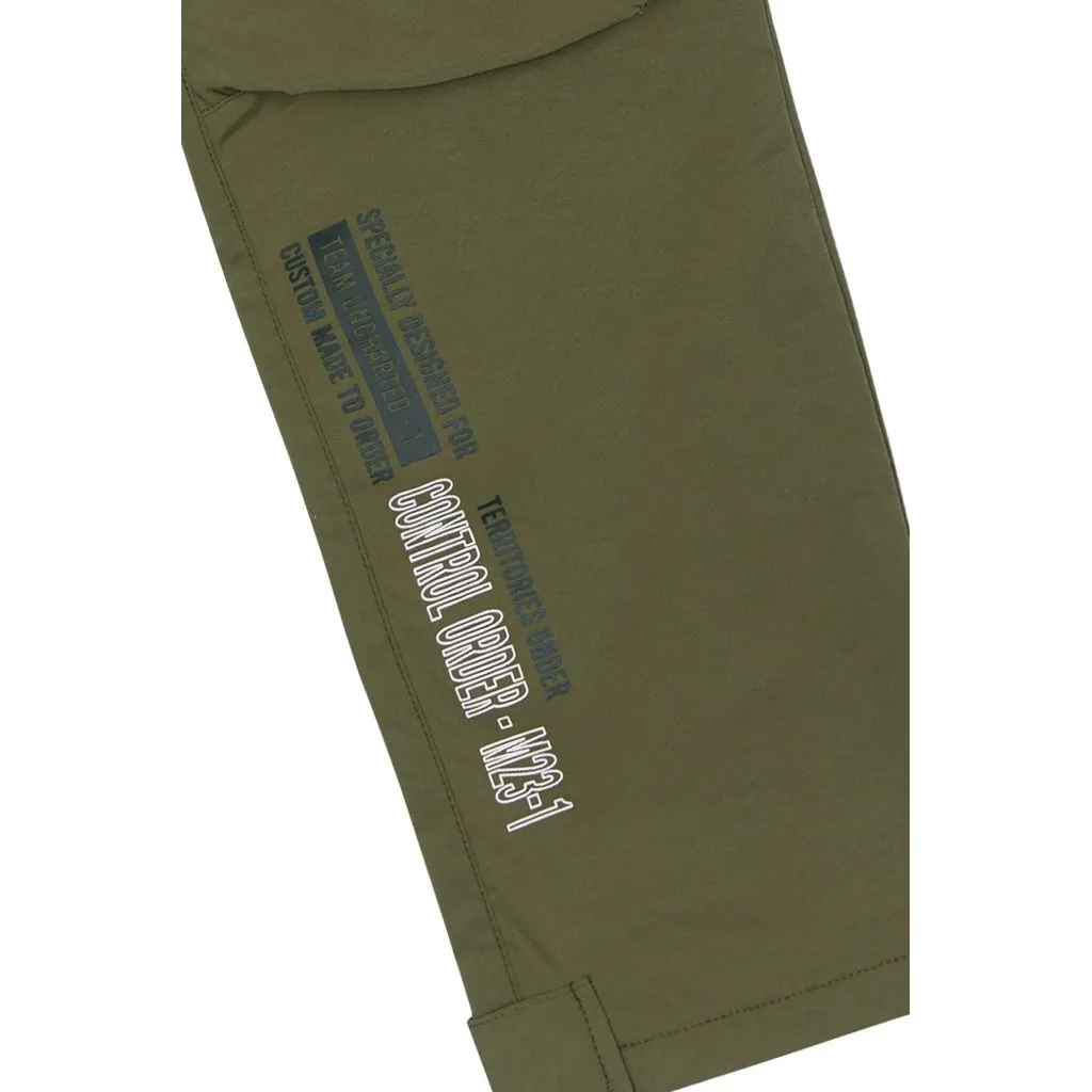 Utility Windbreaker Pants - Olive