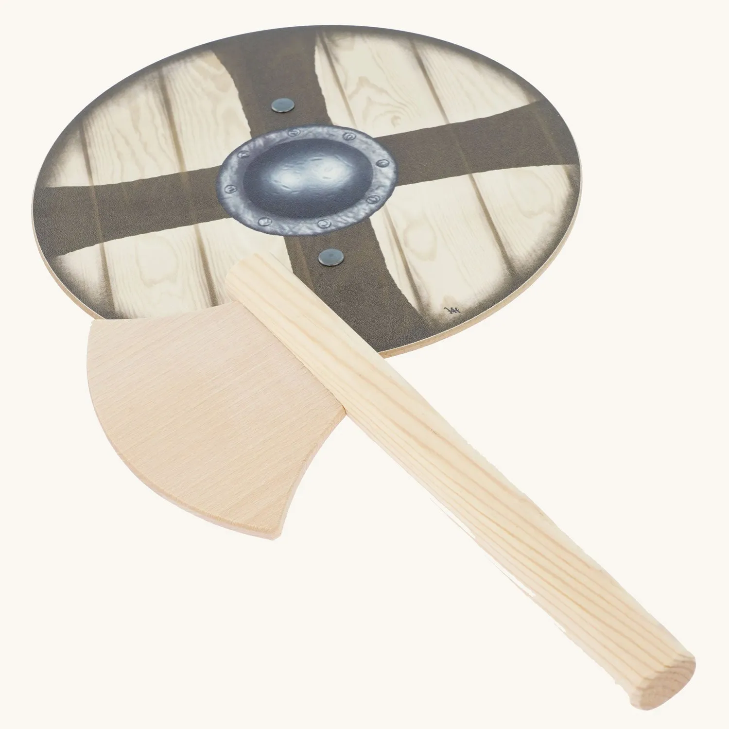 Vah Ragnar Mini Viking Wooden Shield & Axe Set