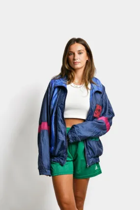 Vintage windbreaker jacket blue