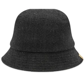 Visvim Tweed Dome Bucket HatBlack