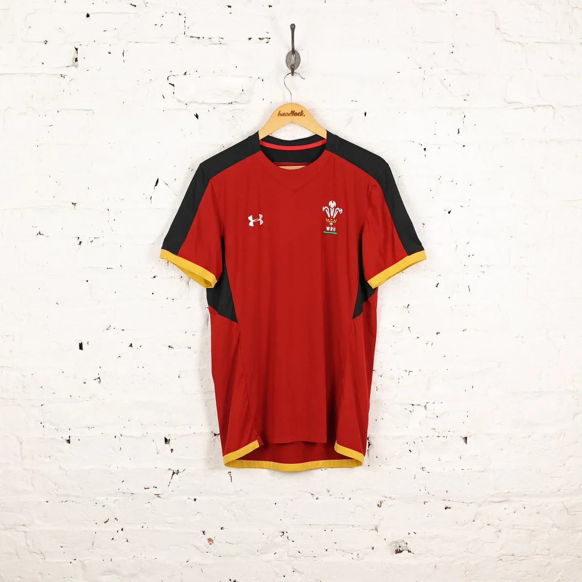 Wales Rugby Under Armour Training Shirt - Red - M