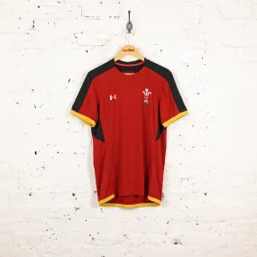 Wales Rugby Under Armour Training Shirt - Red - M