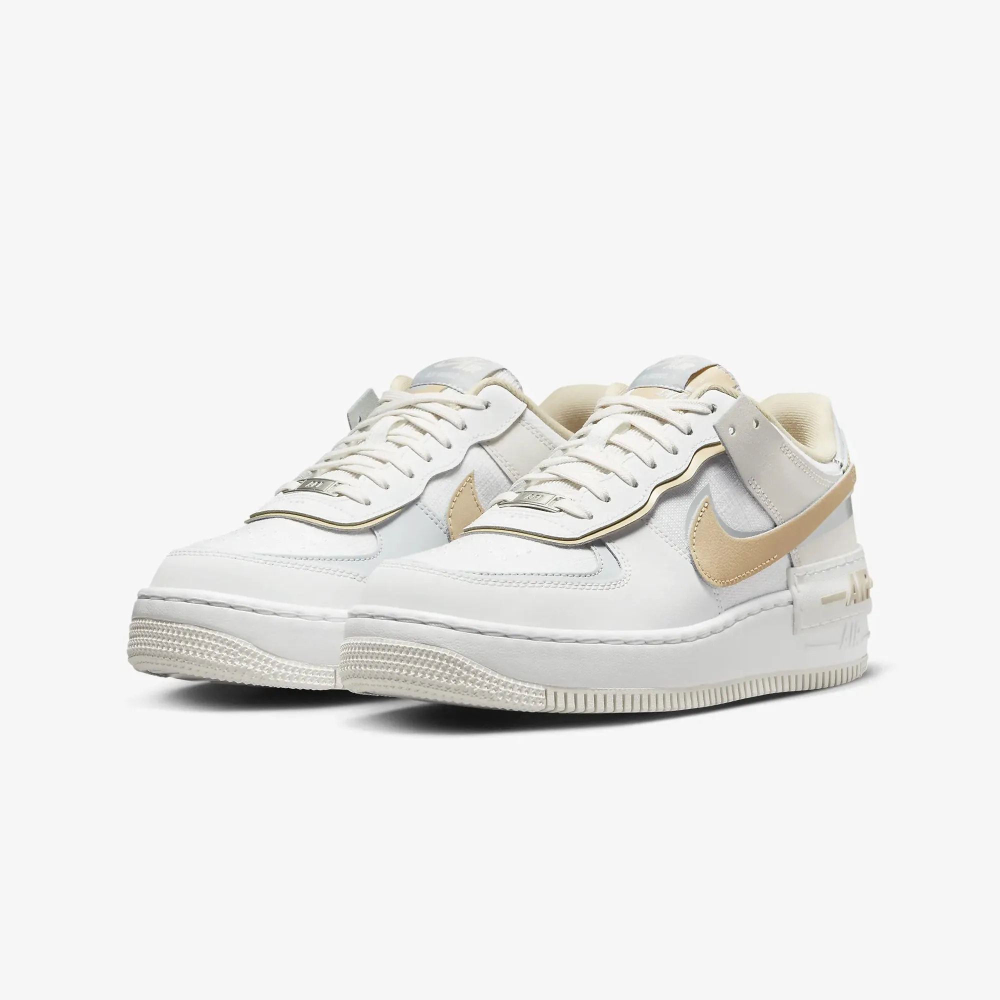 WMN'S AIR FORCE 1 SHADOW 'SUMMIT WHITE/SESAME-WOLF GREY'