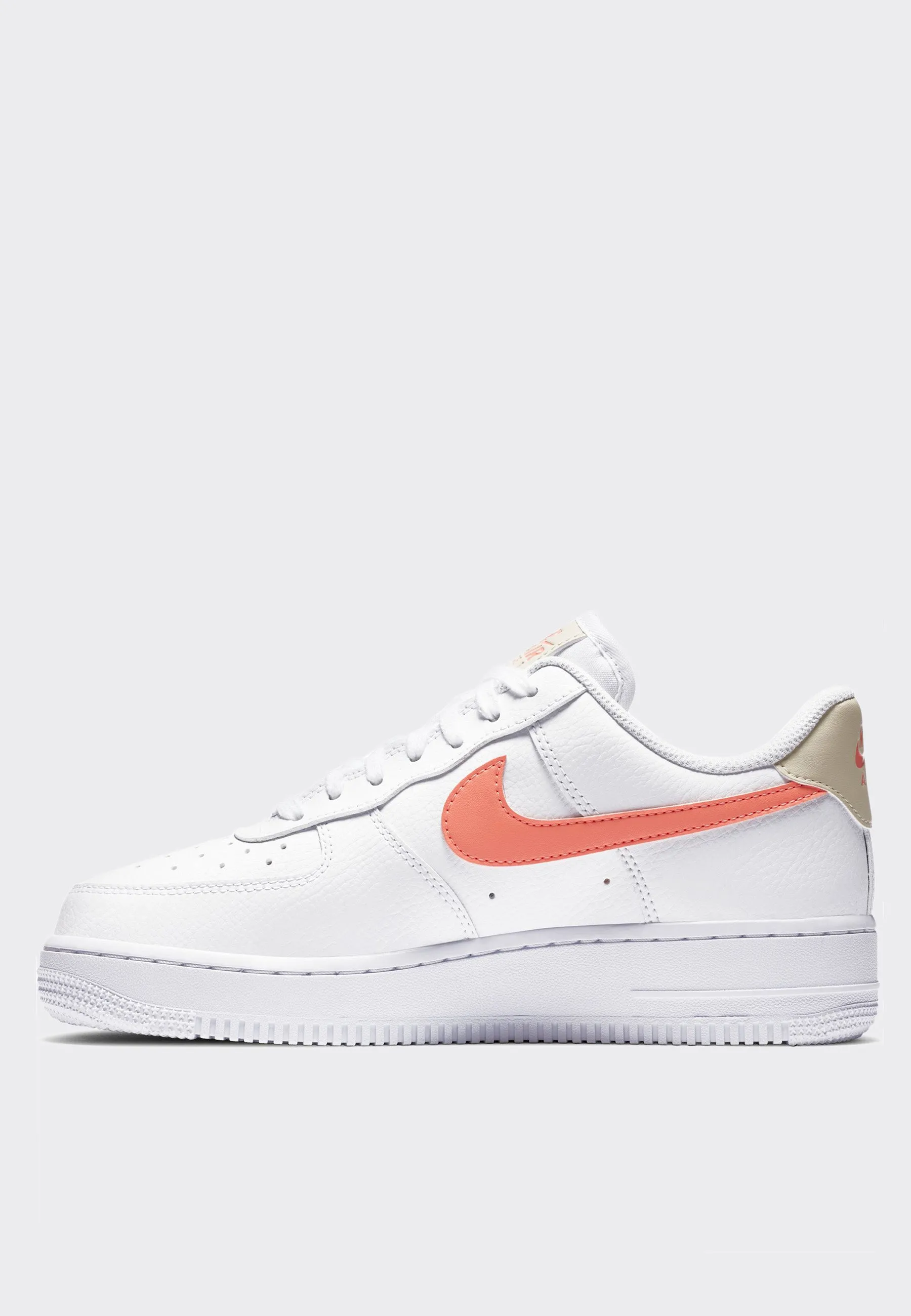 Womens Air Force 1 '07 - white/atomic pink/fossil white