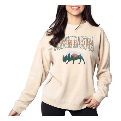 Women's Chicka-D North Dakota Campus Crewneck Sweatshirt