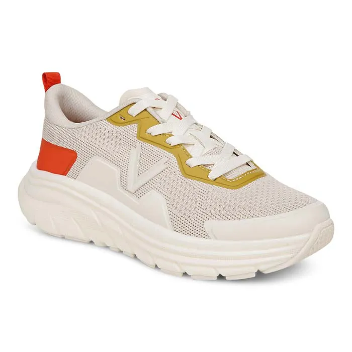 Womens Vionic Walk Max in Cream/Tangerine Tango