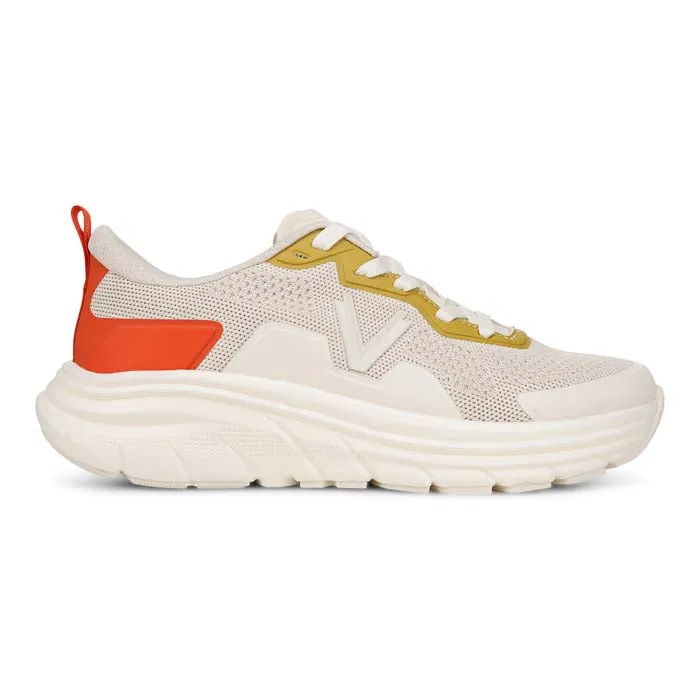 Womens Vionic Walk Max in Cream/Tangerine Tango