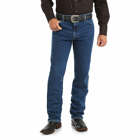 Wrangler Men's Cowboy Cut Original Fit Active Flex Jeans in Stonewash