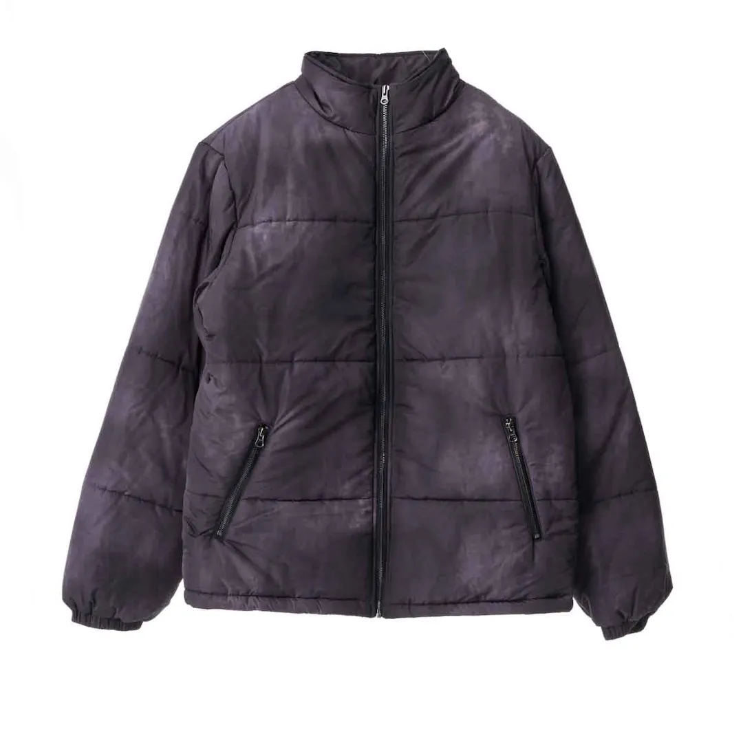 Xlarge Wave Dye Puffa Overdyed Black