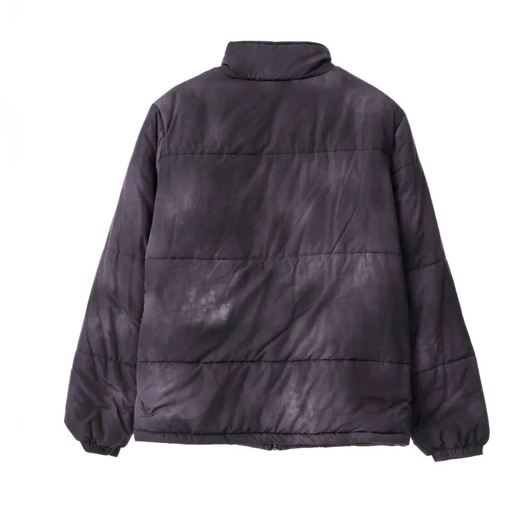 Xlarge Wave Dye Puffa Overdyed Black