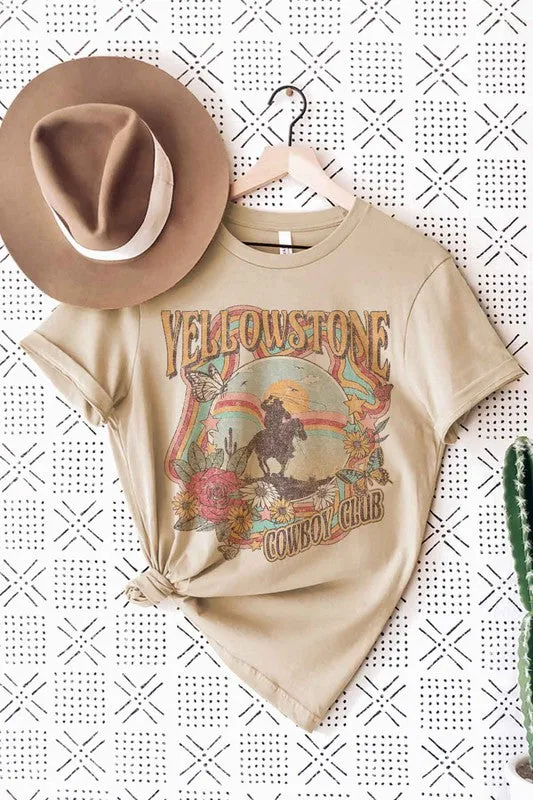 YELLOWSTONE COWBOY CLUB GRAPHIC TEE